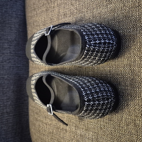 Vivaia Margot Square Toe Black/White Mary Jane Flats Size 10 (41.5) - Picture 3 of 10